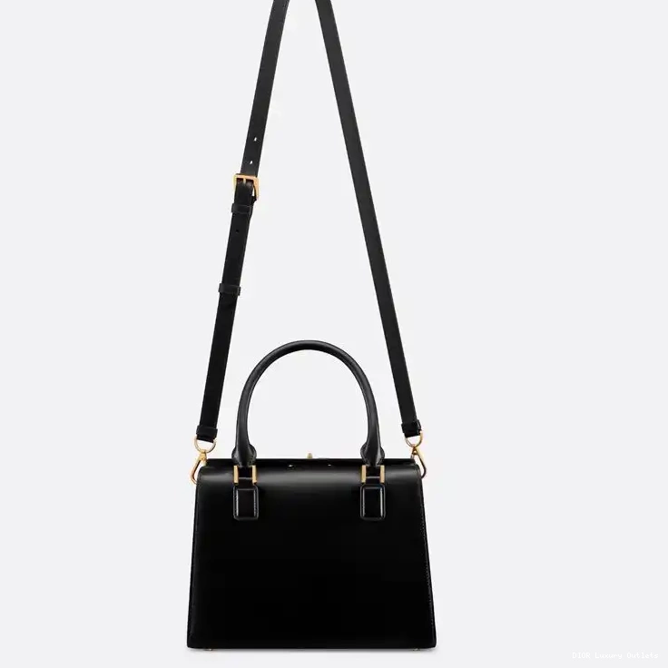 Cheap Black Dior Box Calfskin Small Bag Boston 0623 Luxury